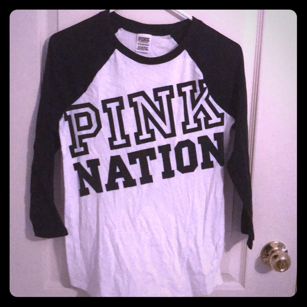 PINK baseball tee